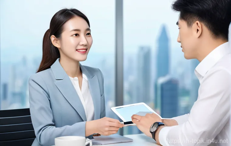 TOPIK 자격증으로 해외 교류 프로그램 참여 - **"Joyful cultural exploration in a Korean market":** A smiling young woman, around 25-28 years old,...